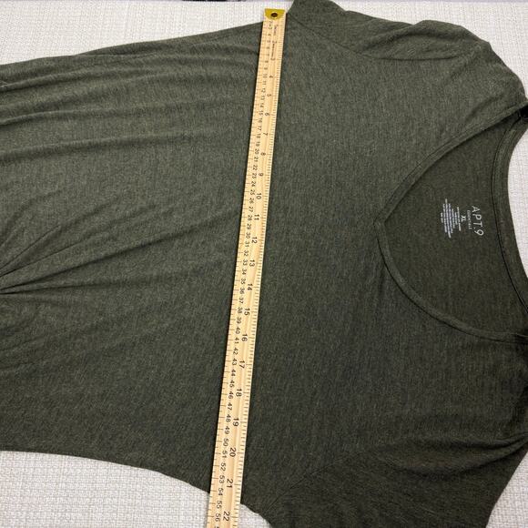Women's Dark Green V Neck Twist Tie Blouse by Apt 9 Size XL - Picture 6 of 7